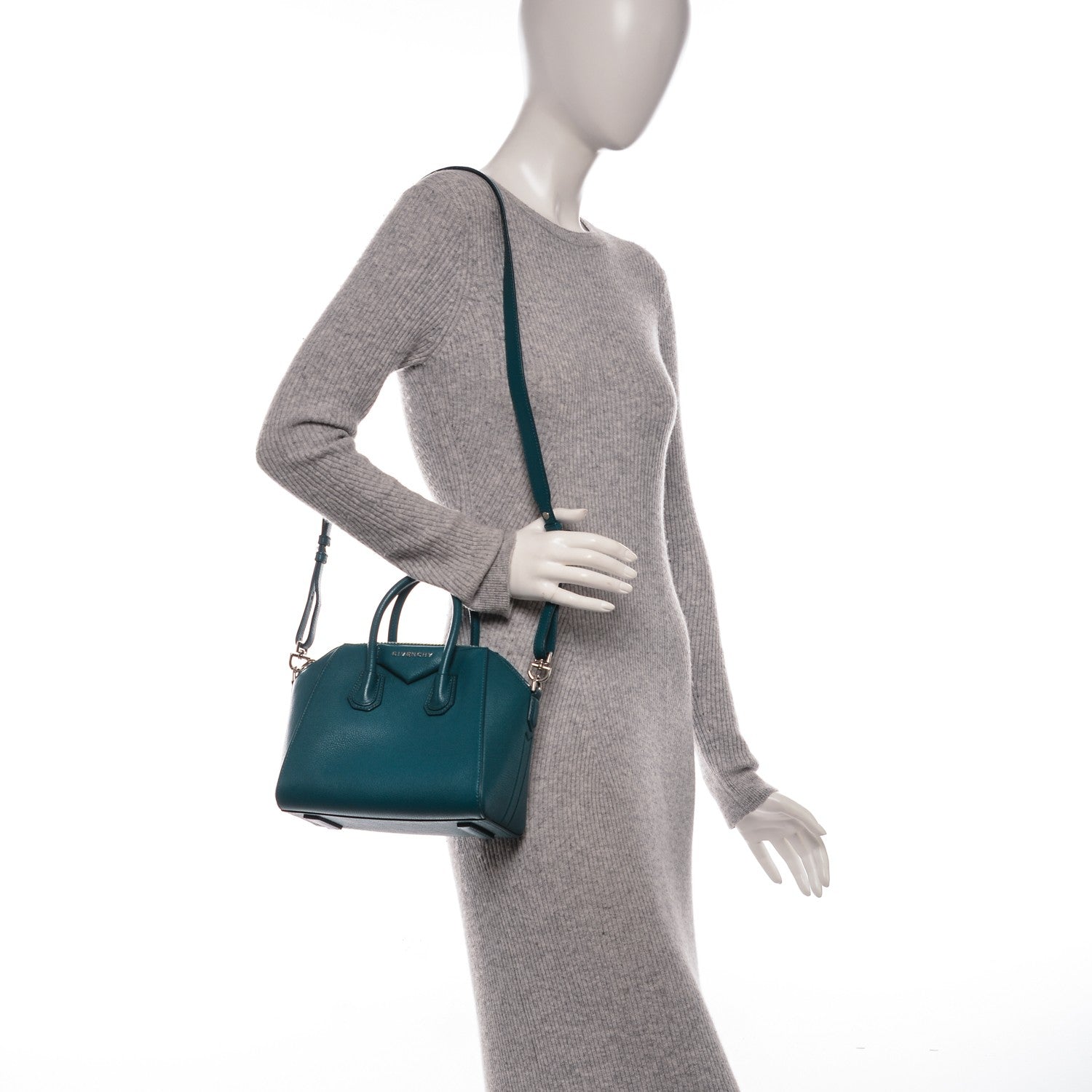 Givenchy Sugar Goatskin Mini Antigona Blue 2 of 7