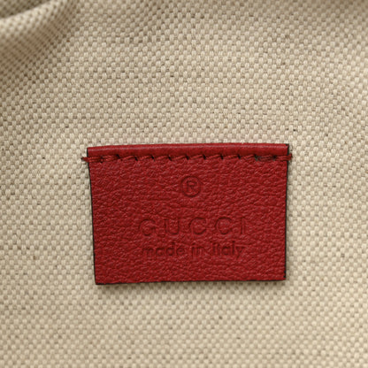 Gucci Grained Calfskin Logo Belt Bag Hibiscus Red 6 of 10