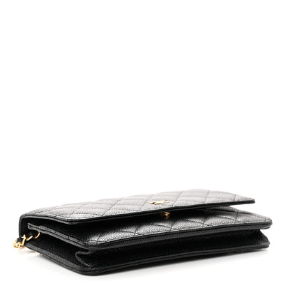 Chanel Caviar Quilted Wallet on Chain WOC Black 4 of 12