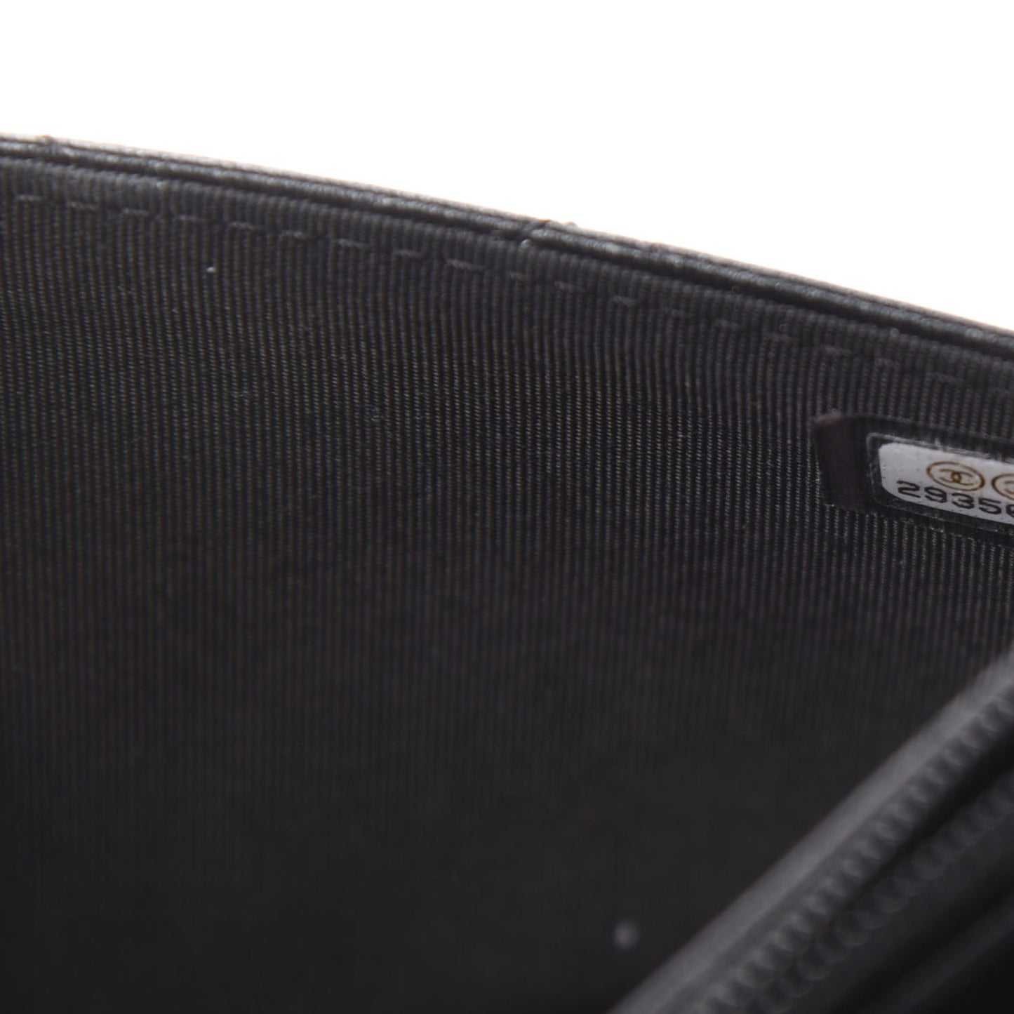 Lambskin Quilted Trendy CC Wallet On Chain WOC Black