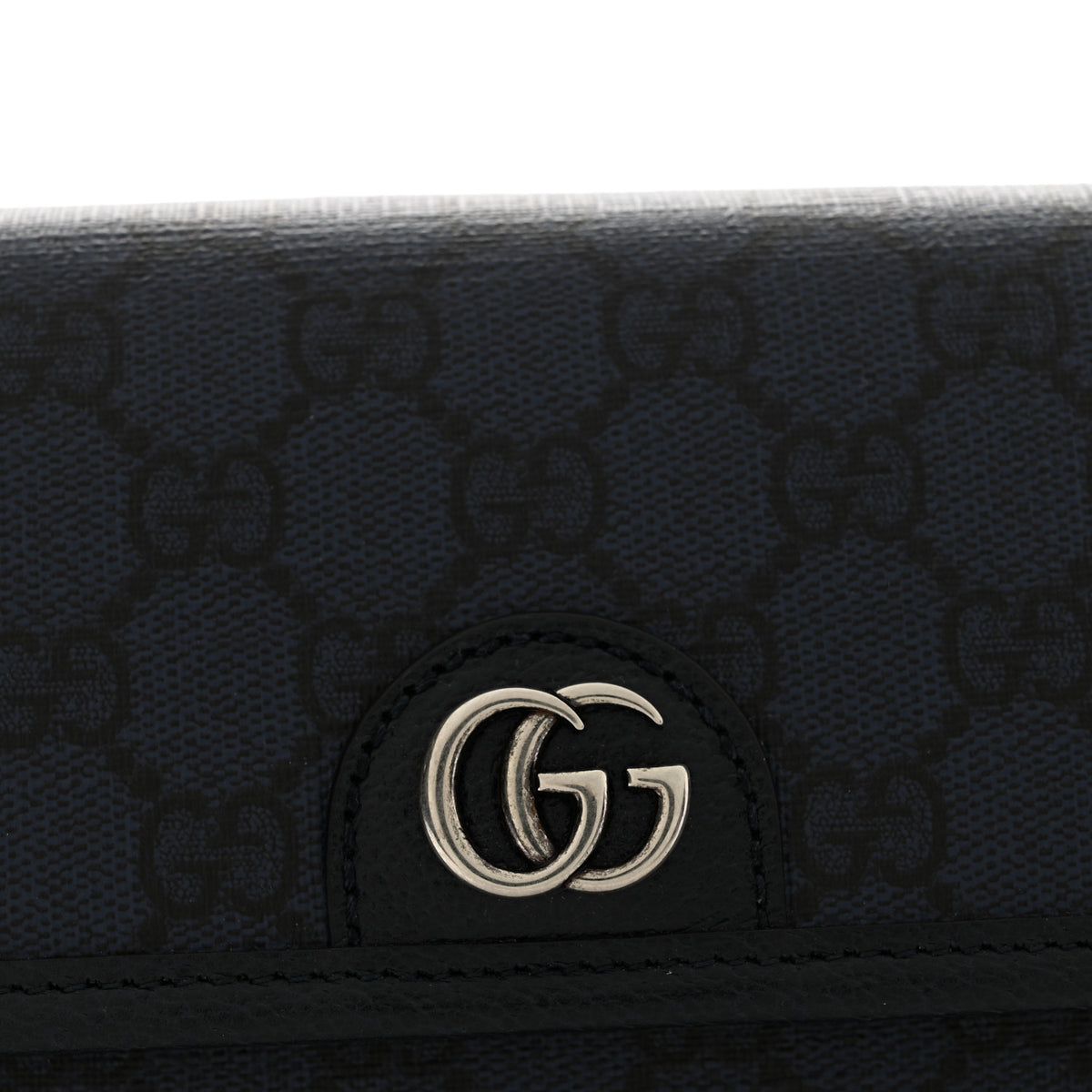 GG Supreme Monogram Small Ophidia Belt Bag Navy Black