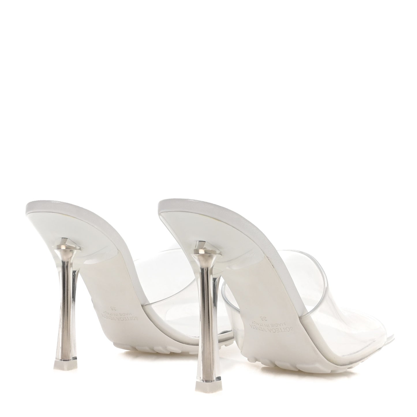 PVC Pudding Stretch Sandals 38 White