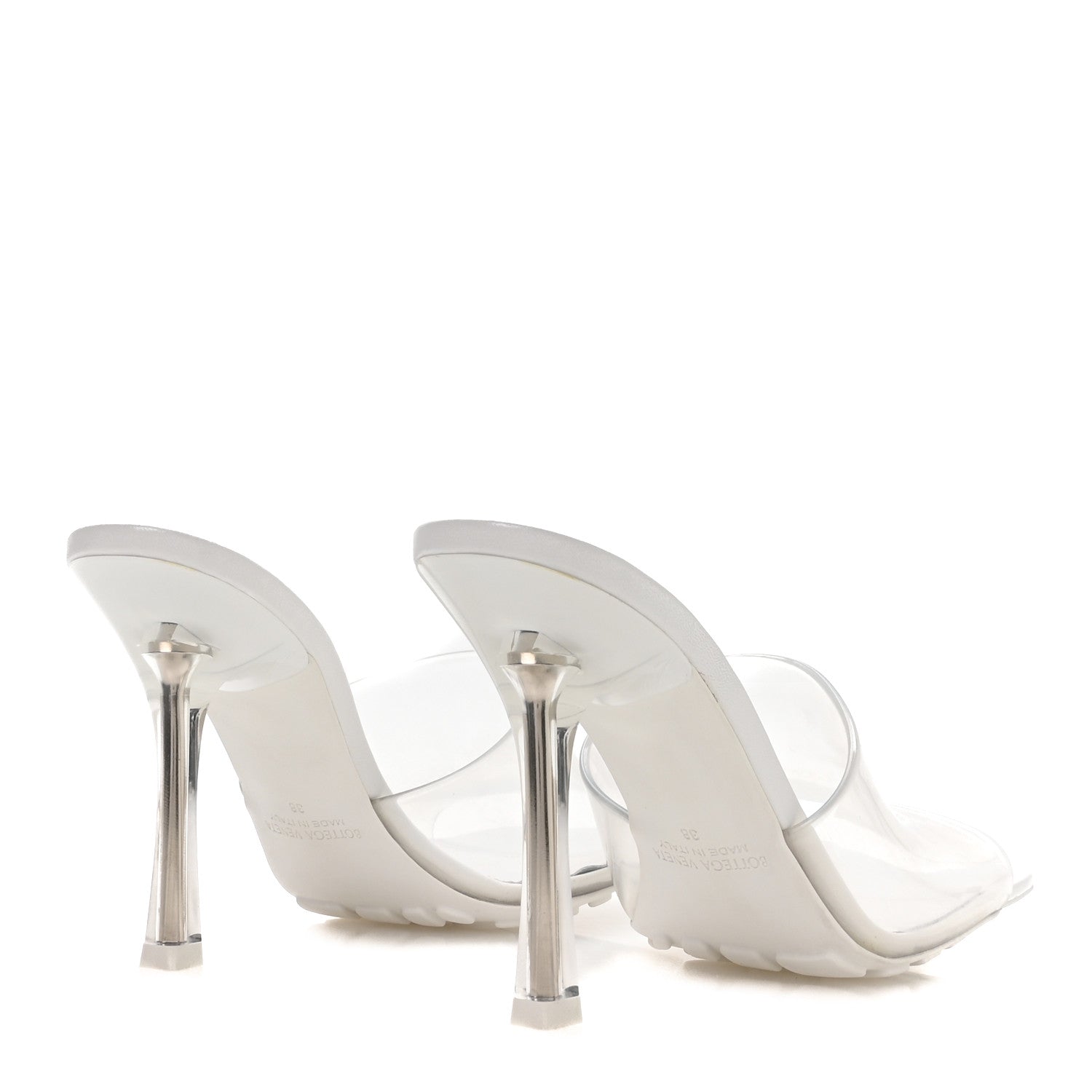 Bottega Veneta PVC Pudding Stretch Sandals 38 White 5 of 8