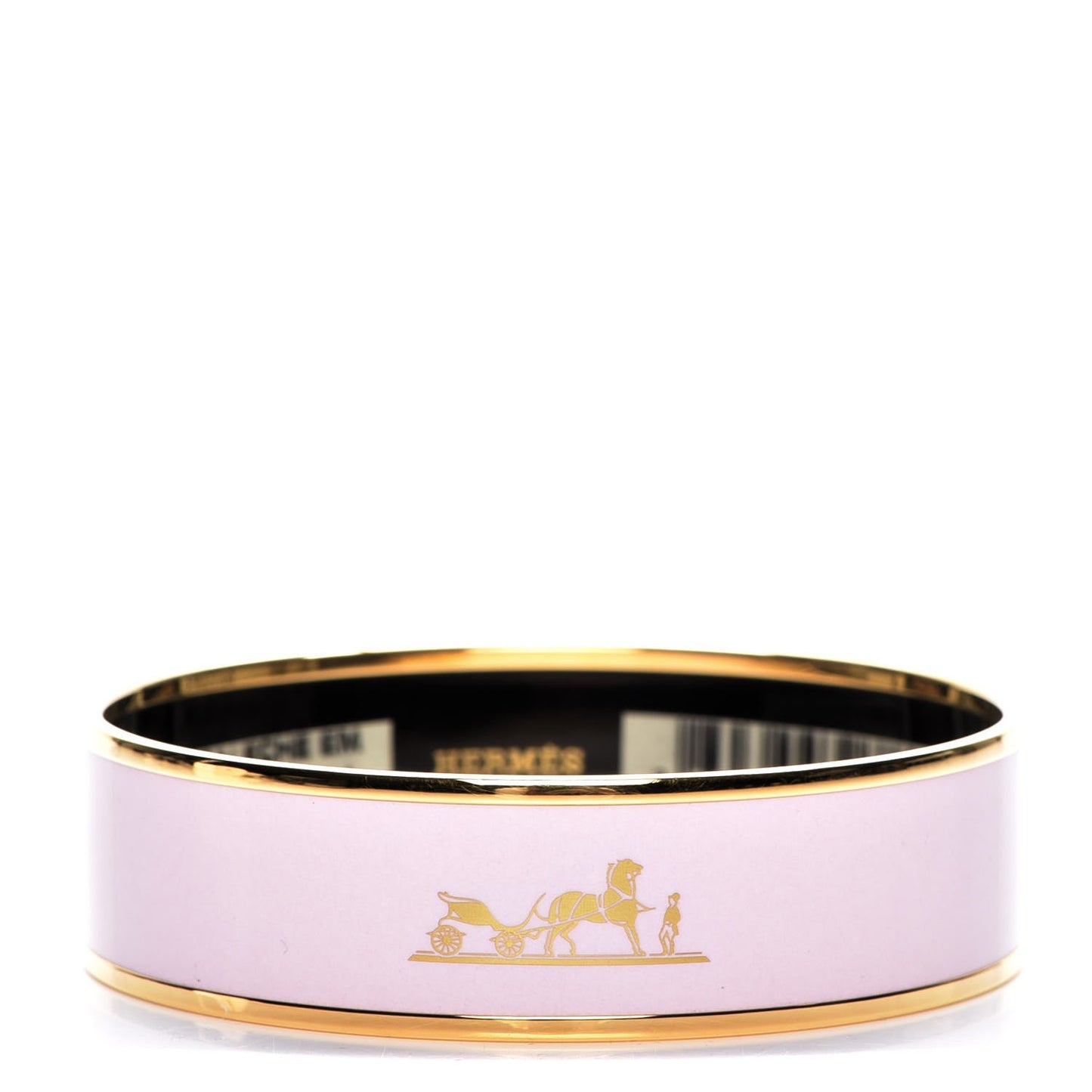 Enamel Printed Medium Caleche Bracelet 70 Rose Dragee
