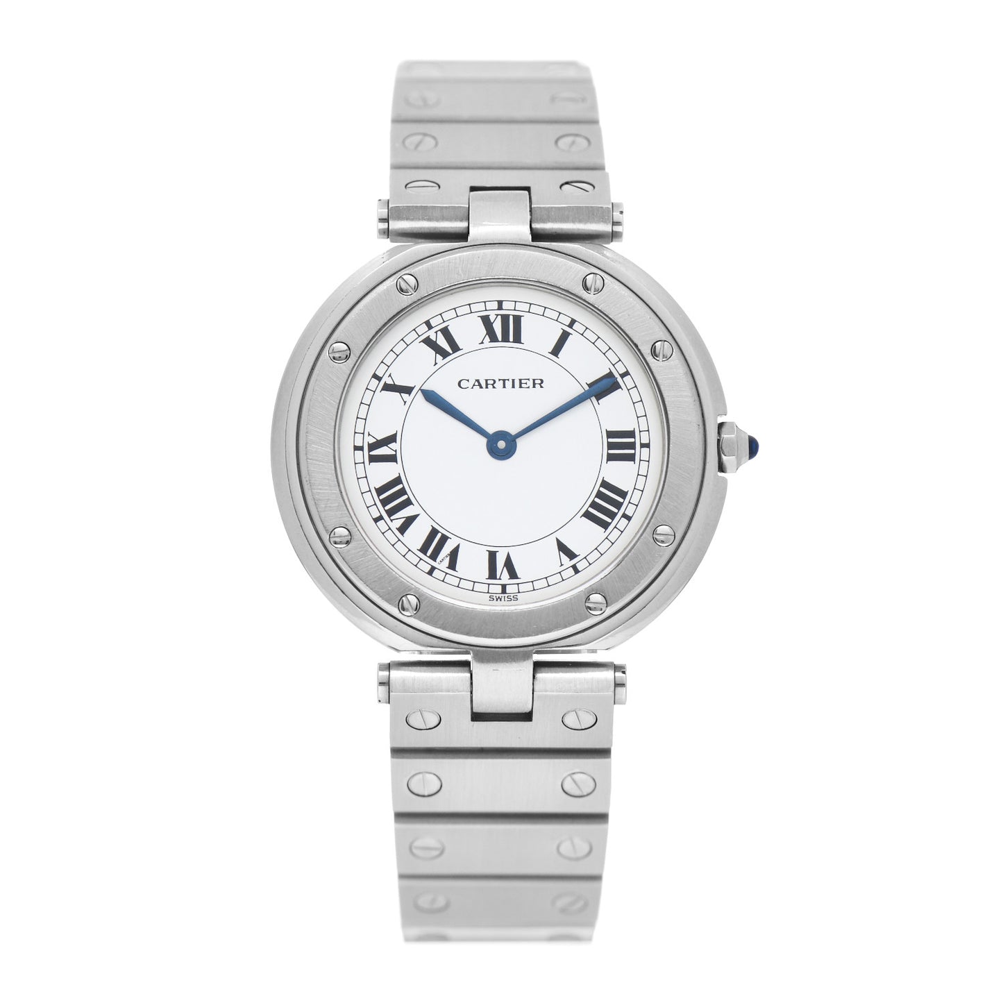 Stainless Steel 33mm Santos Vendome Quartz Watch