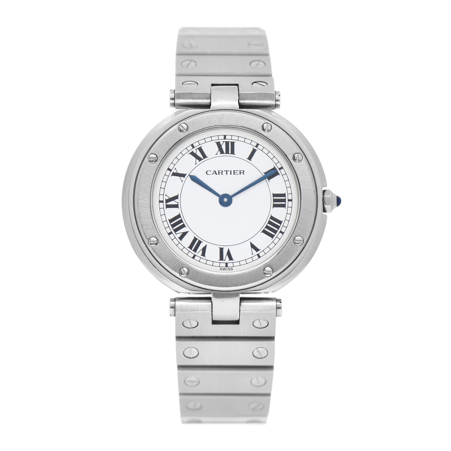 Cartier Stainless Steel 33mm Santos Vendome Quartz Watch 1 of 4