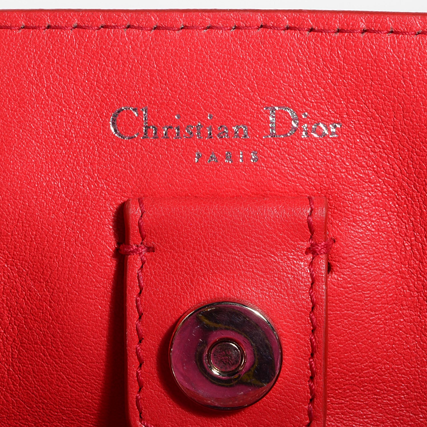 Christian Dior Calfskin Small Diorissimo Tote Fuchsia 7 of 8