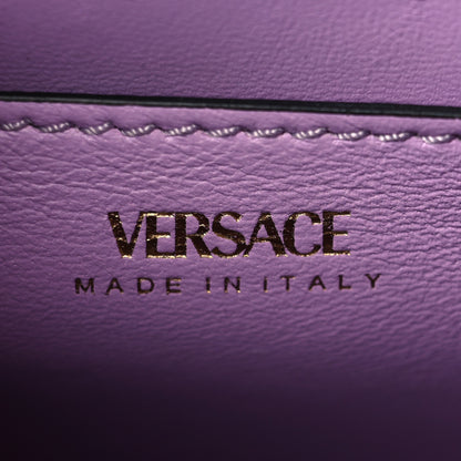 Versace Grained Calfskin Small La Medusa Top Handle Bag White 6 of 9