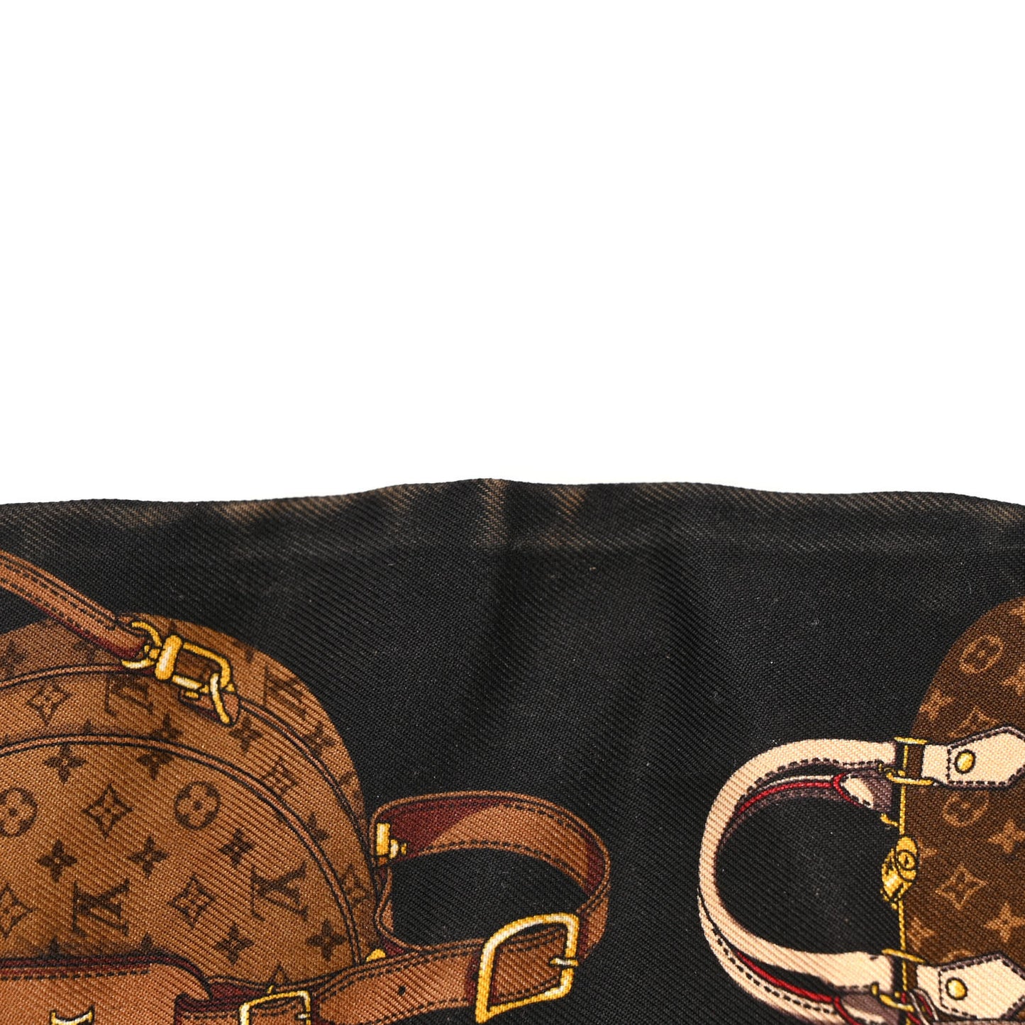 Silk Monogram Tribute To Bandeau Marron