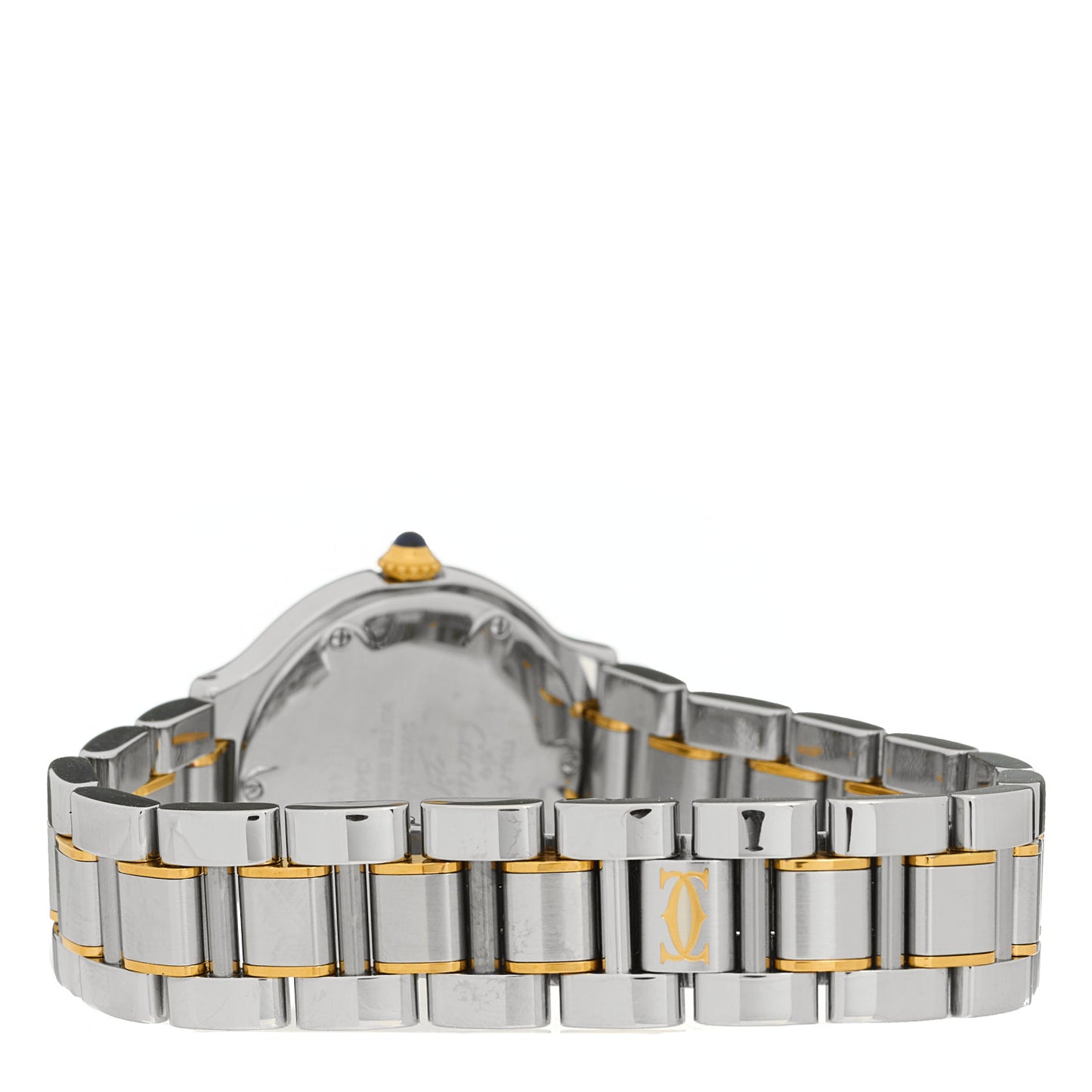 Stainless Steel 18K Yellow Gold 28mm Must de 21 Quartz Watch