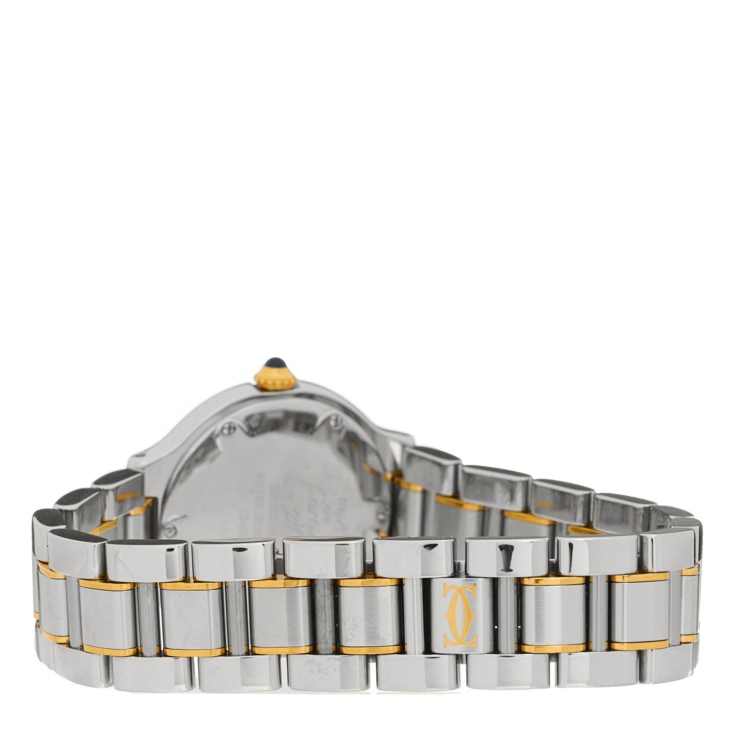 Cartier Stainless Steel 18K Yellow Gold 28mm Must de 21 Quartz Watch 3 of 4