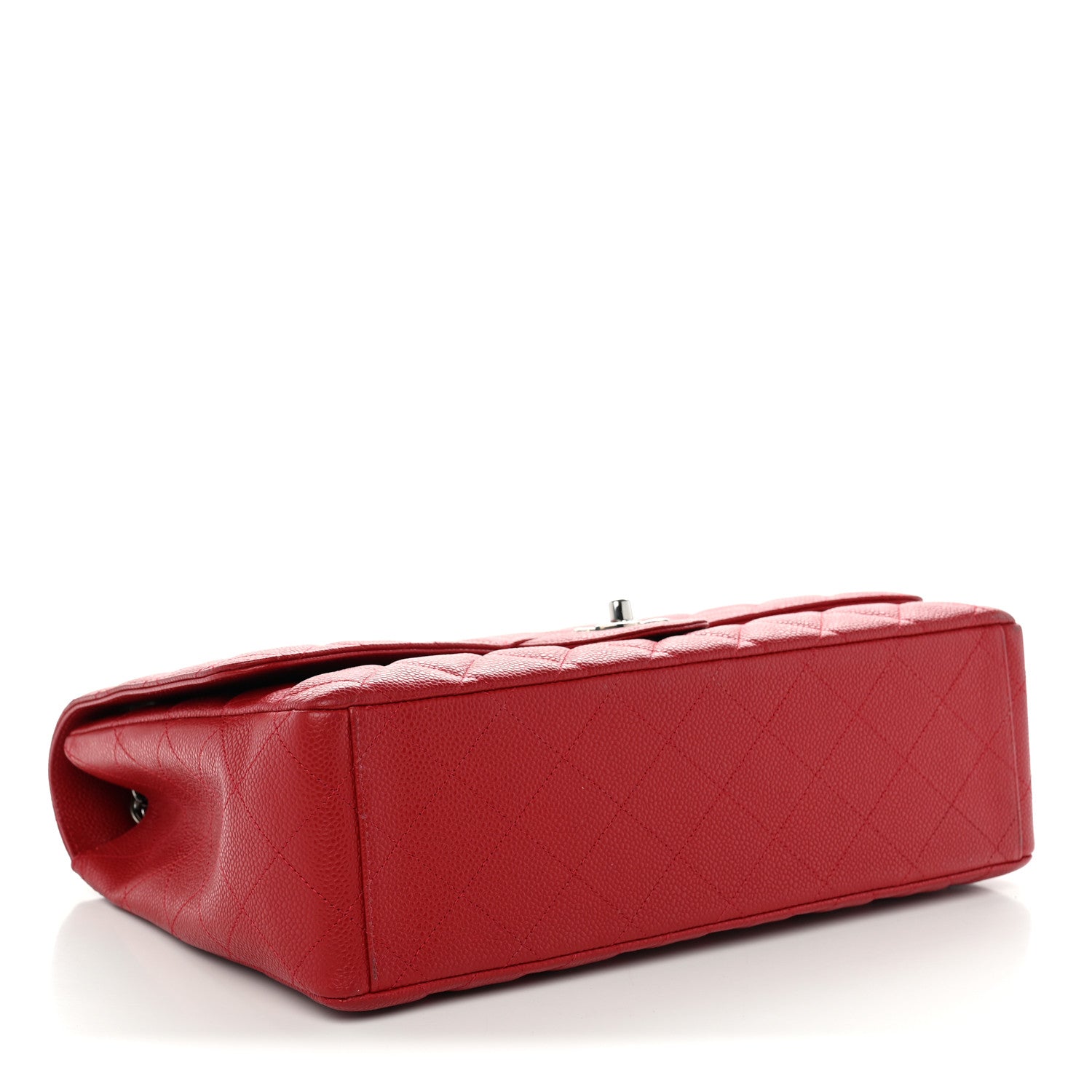 Chanel Caviar Quilted Maxi Single Flap Red 3 of 11
