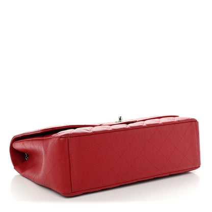 Chanel Caviar Quilted Maxi Single Flap Red 3 of 11