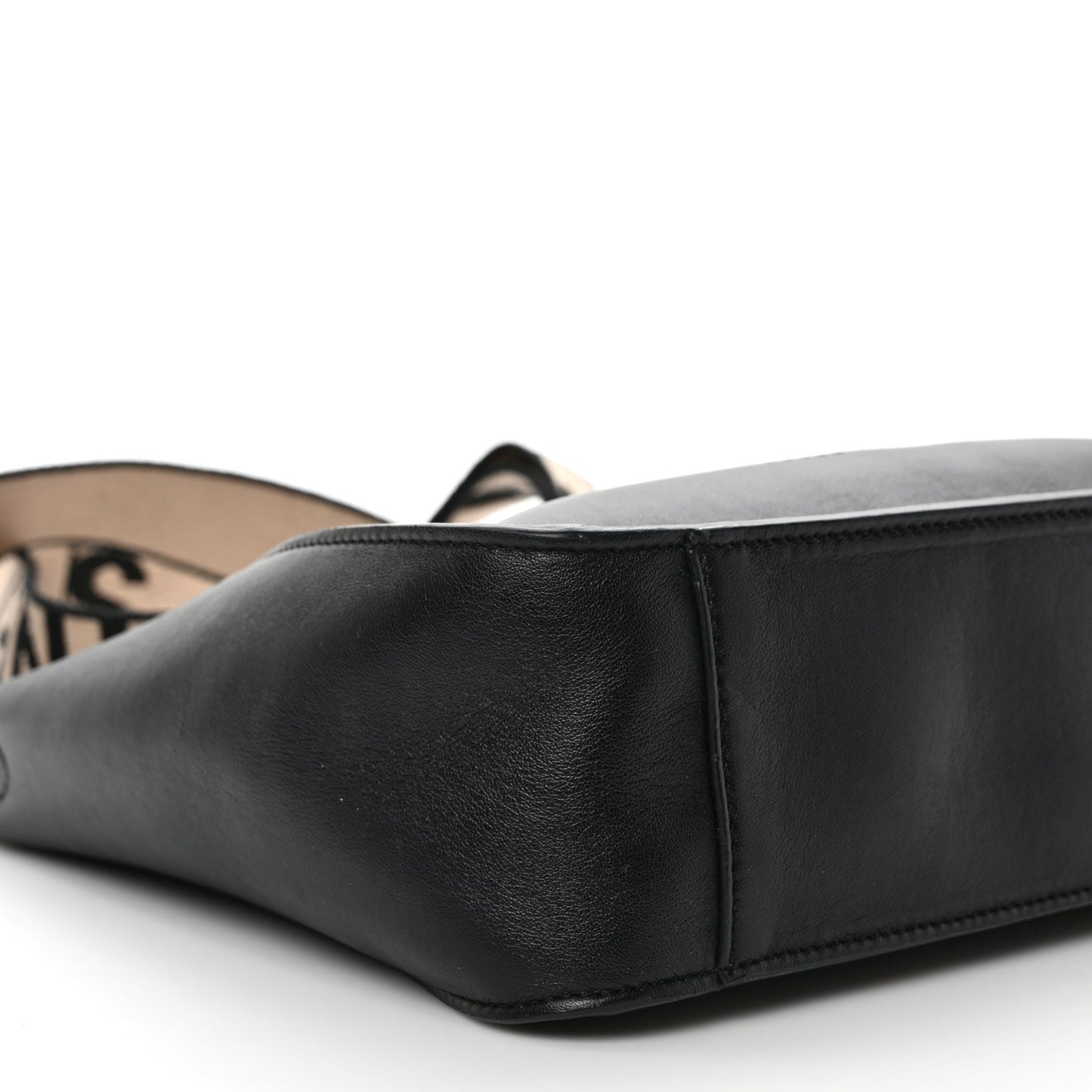 Eco Alter Nappa Perforated Logo Mini Crossbody Black