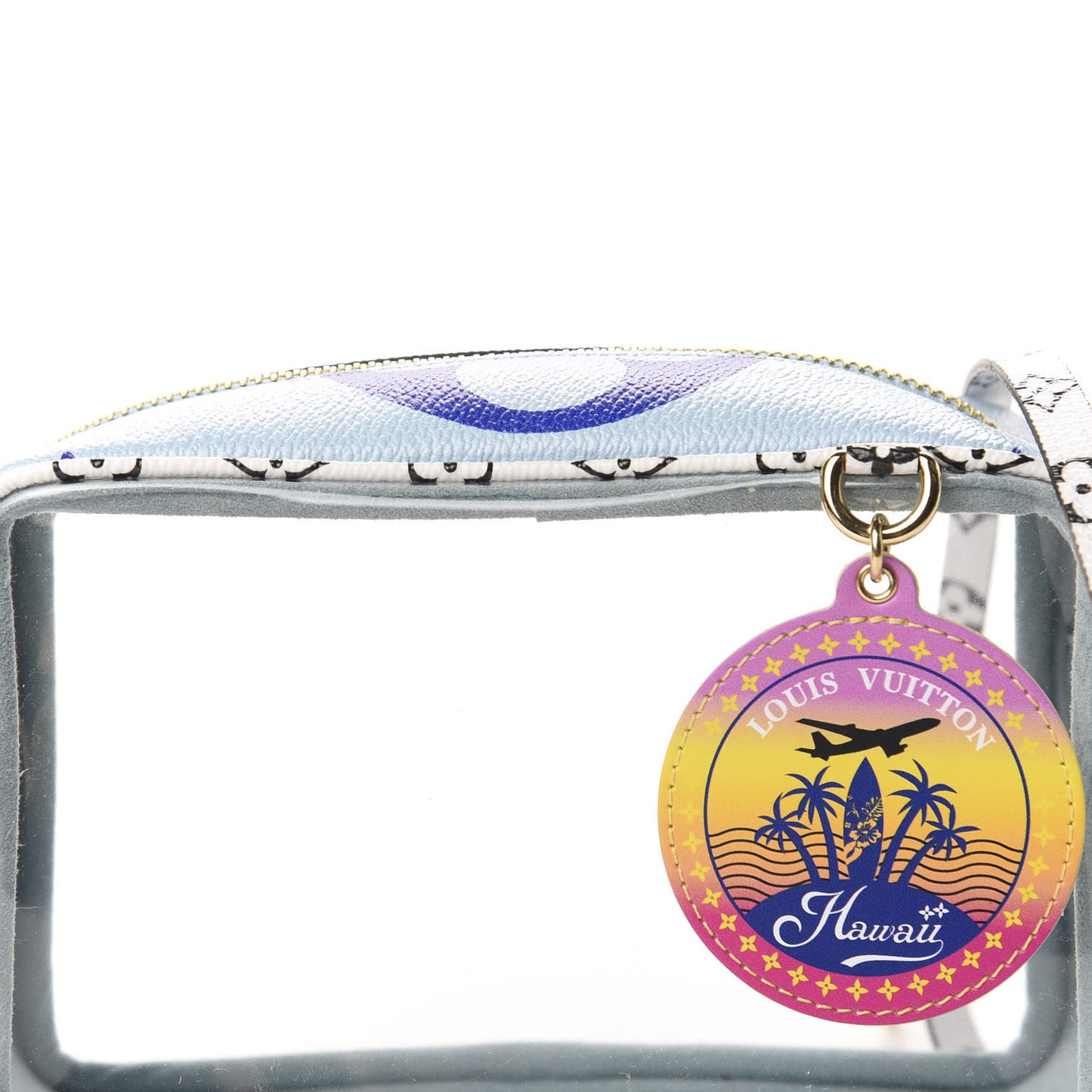 Monogram Giant Hawaii Beach Pouch Blue