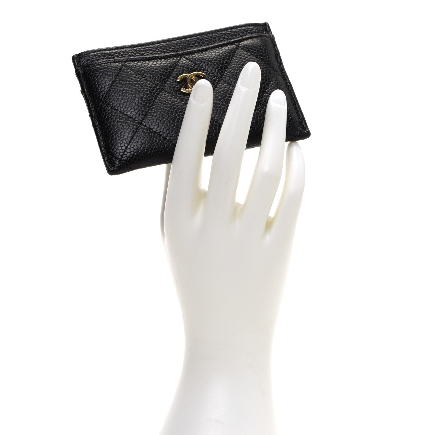 Chanel Caviar Quilted Card Holder Black 2 of 9