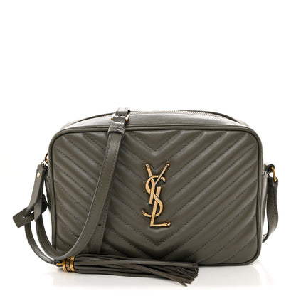 Saint Laurent SAINT LAURENT Calfskin Matelasse Monogram Lou Camera Bag Dusty Grey 1 of 14