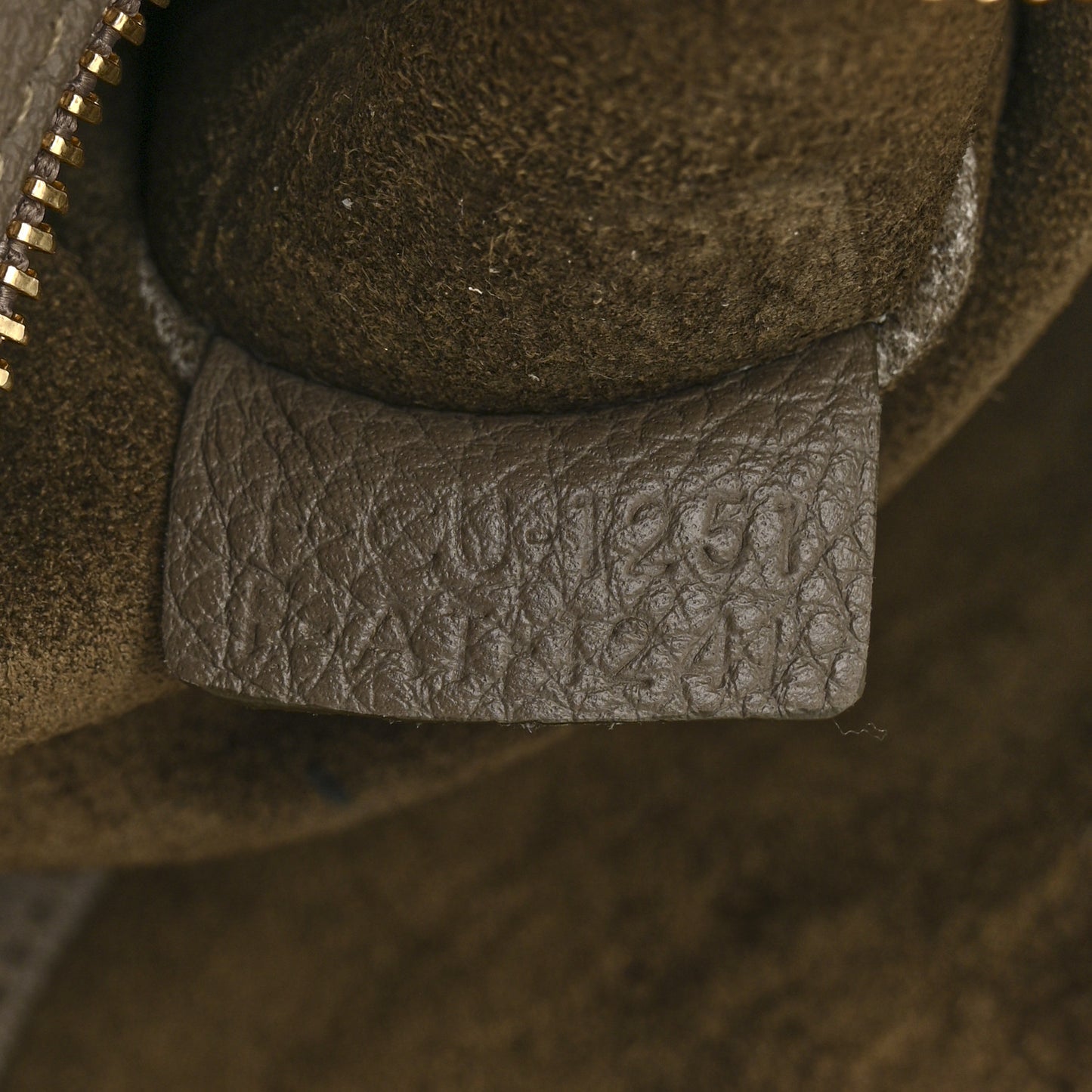 Soft Grained Calfskin Small Belt Cabas Phantom Taupe