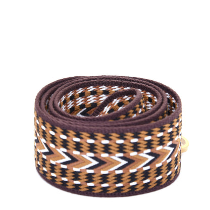 Hermes Toile Swift Sangle Allegro 50mm Shoulder Strap Sesame White Black 2 of 7