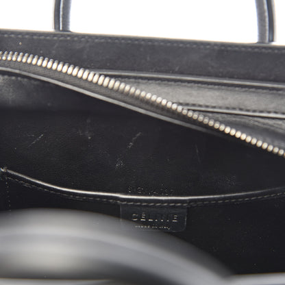 Celine Canvas Calfskin Nano Luggage White Black 13 of 18