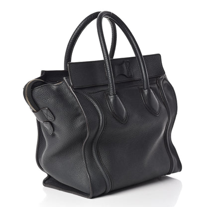 Celine Drummed Calfskin Mini Luggage Anthracite 3 of 18