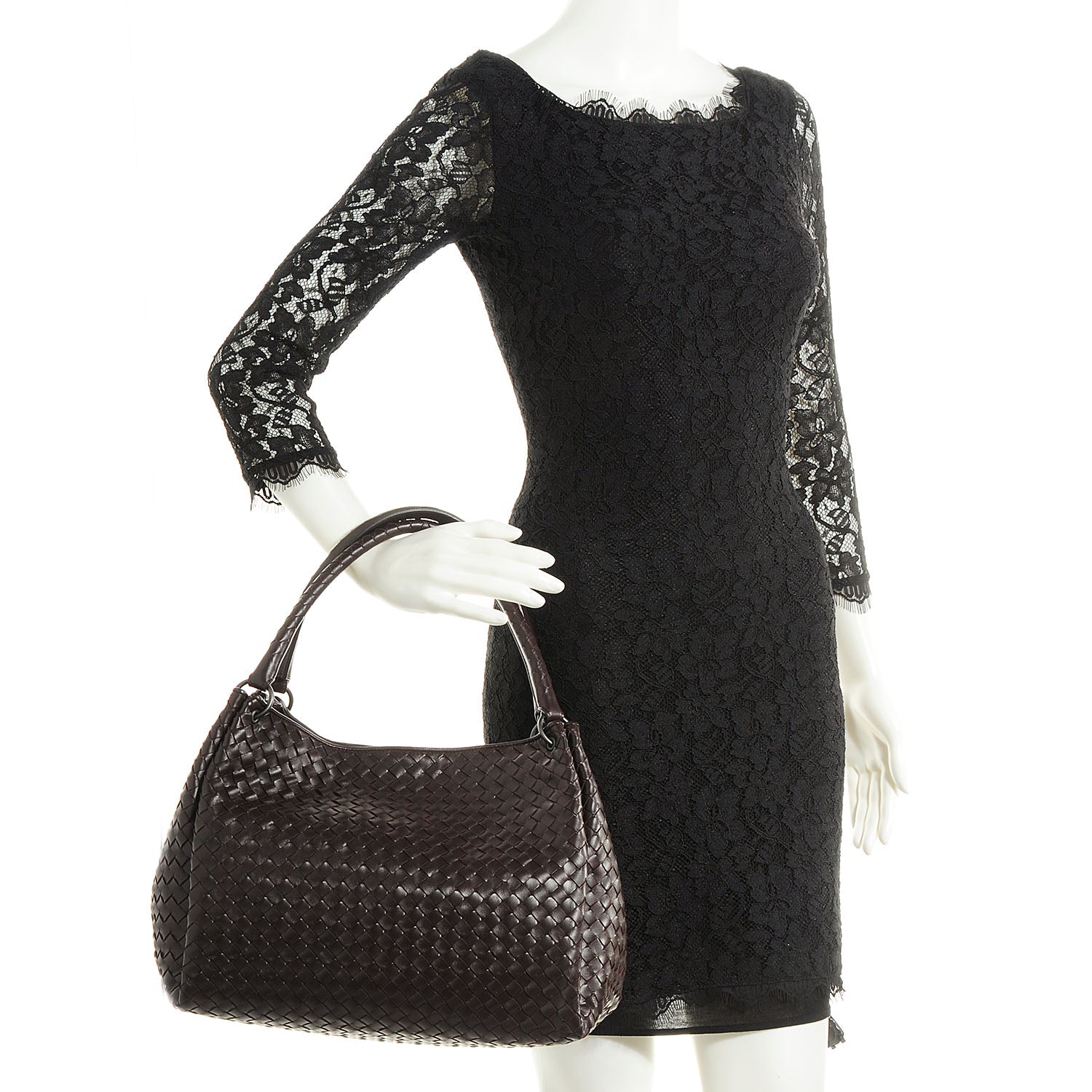 Bottega Veneta Nappa Intrecciato Parachute Bag Ebano 3 of 10