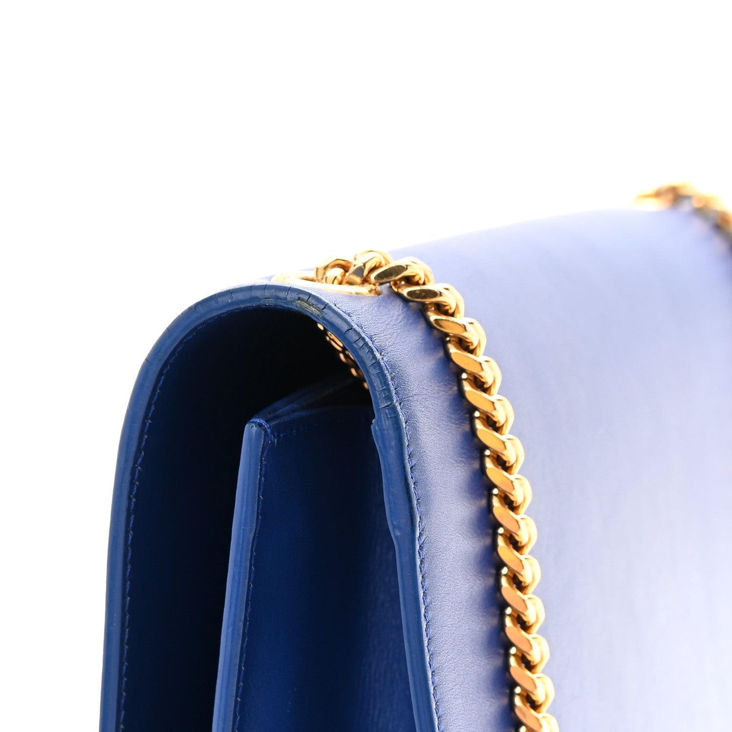 Saint Laurent Smooth Calfskin Medium Classic Monogram Kate Tassel Satchel Royal Blue 16 of 21