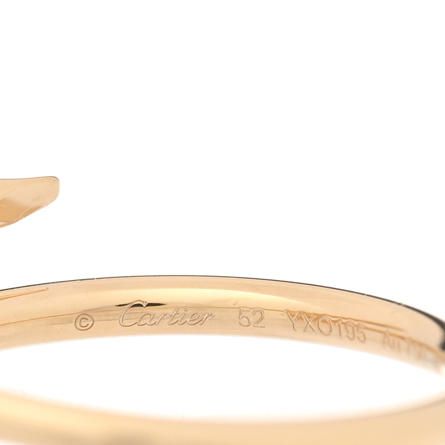 Cartier 18K Yellow Gold Small Juste Un Clou Ring 52 6 4 of 6