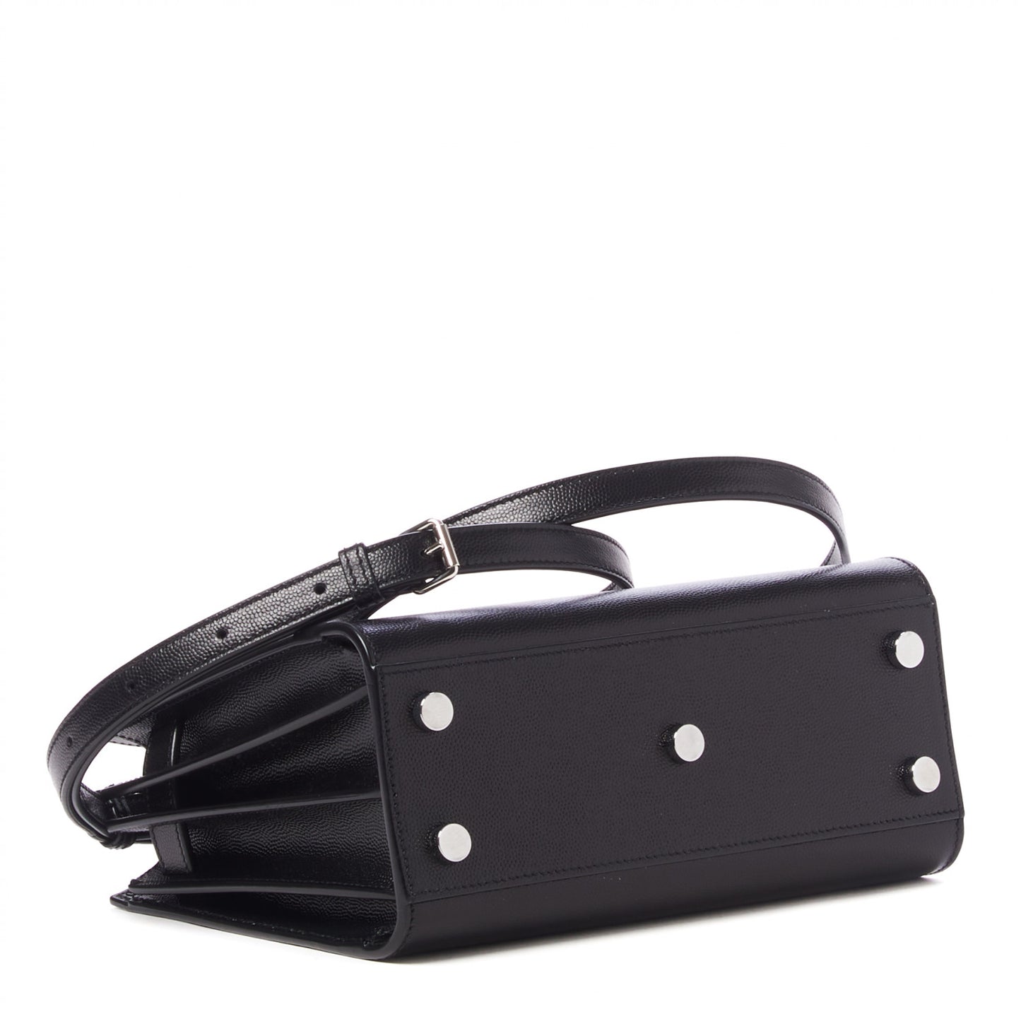 Grained Calfskin Nano Sac De Jour Black