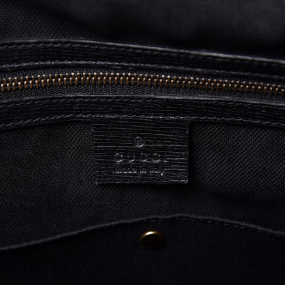 Gucci Textured Calfskin Large Bright Bit Tote Black 6 of 11