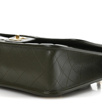 Chanel Caviar Quilted School Memory Backpack Dark Green 10 of 11