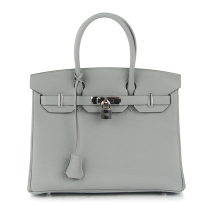 Hermes Togo Birkin 30 Gris Mouette 1 of 25