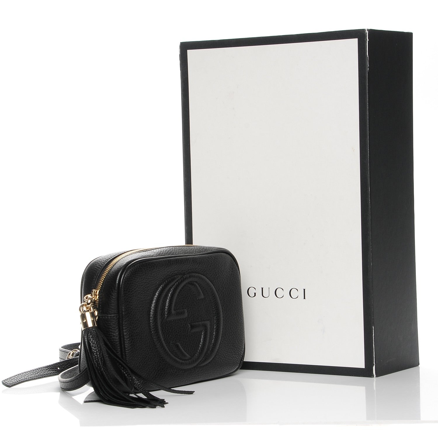 Gucci Pebbled Calfskin Small Soho Disco Bag Black 8 of 8