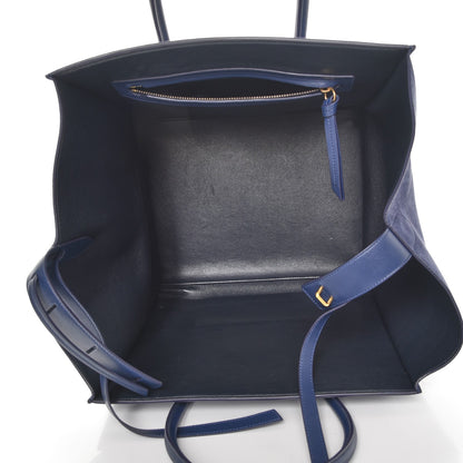 Celine Nubuck Calfskin Medium Phantom Luggage Navy Blue 5 of 10