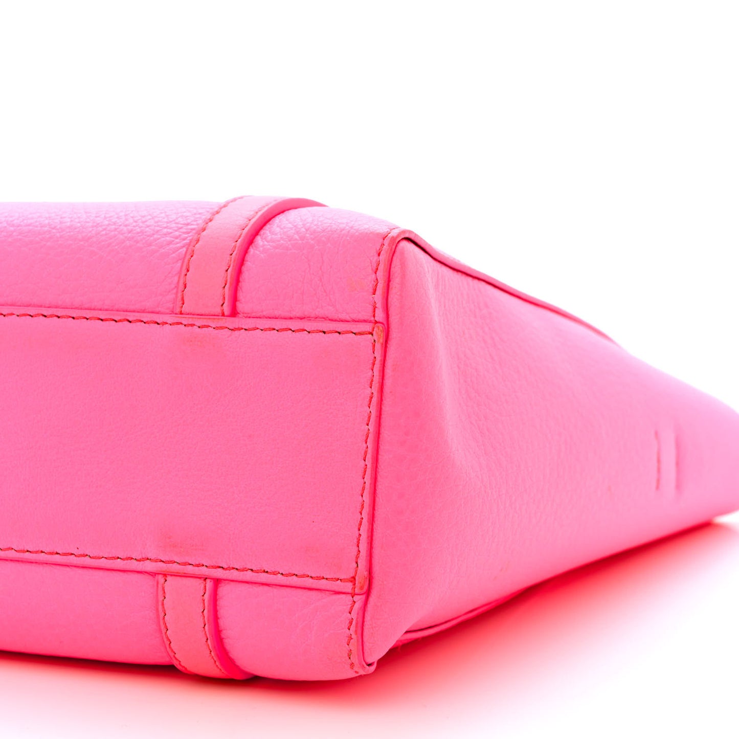 Calfskin XXS Everyday Tote Neon Pink
