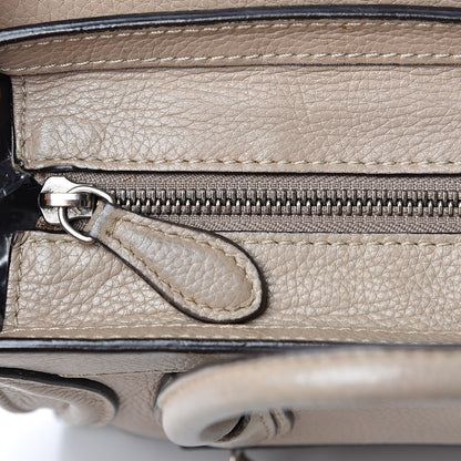 Celine Drummed Calfskin Nano Luggage Dune 13 of 17