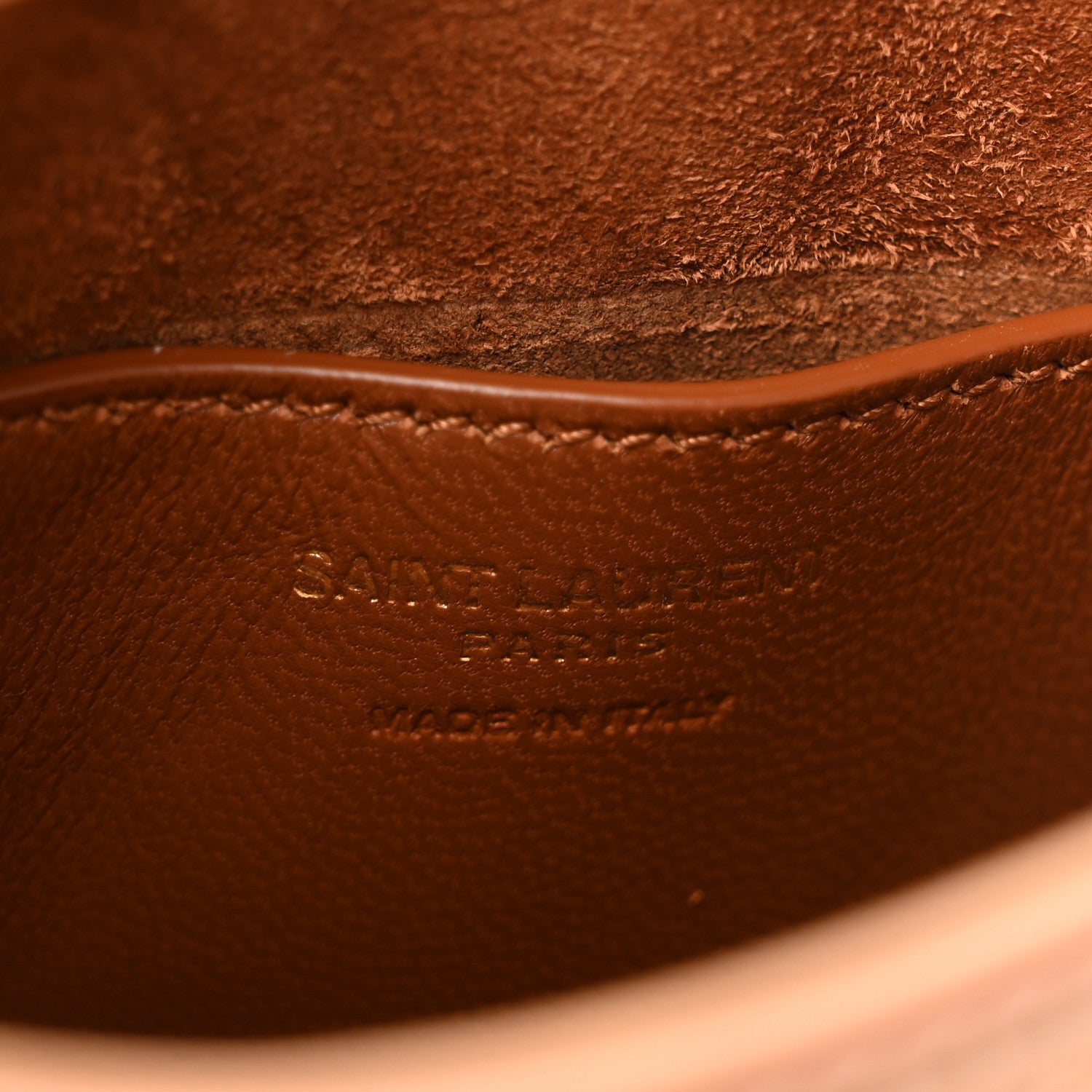 Saint Laurent Smooth Calfskin Le 5 A 7 Vertical Hobo Brown Gold 6 of 11