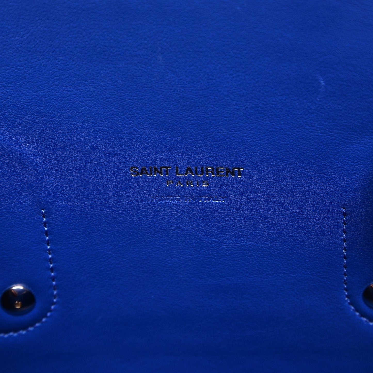 Calfskin Crocodile Embossed Small Sac De Jour Royal Blue