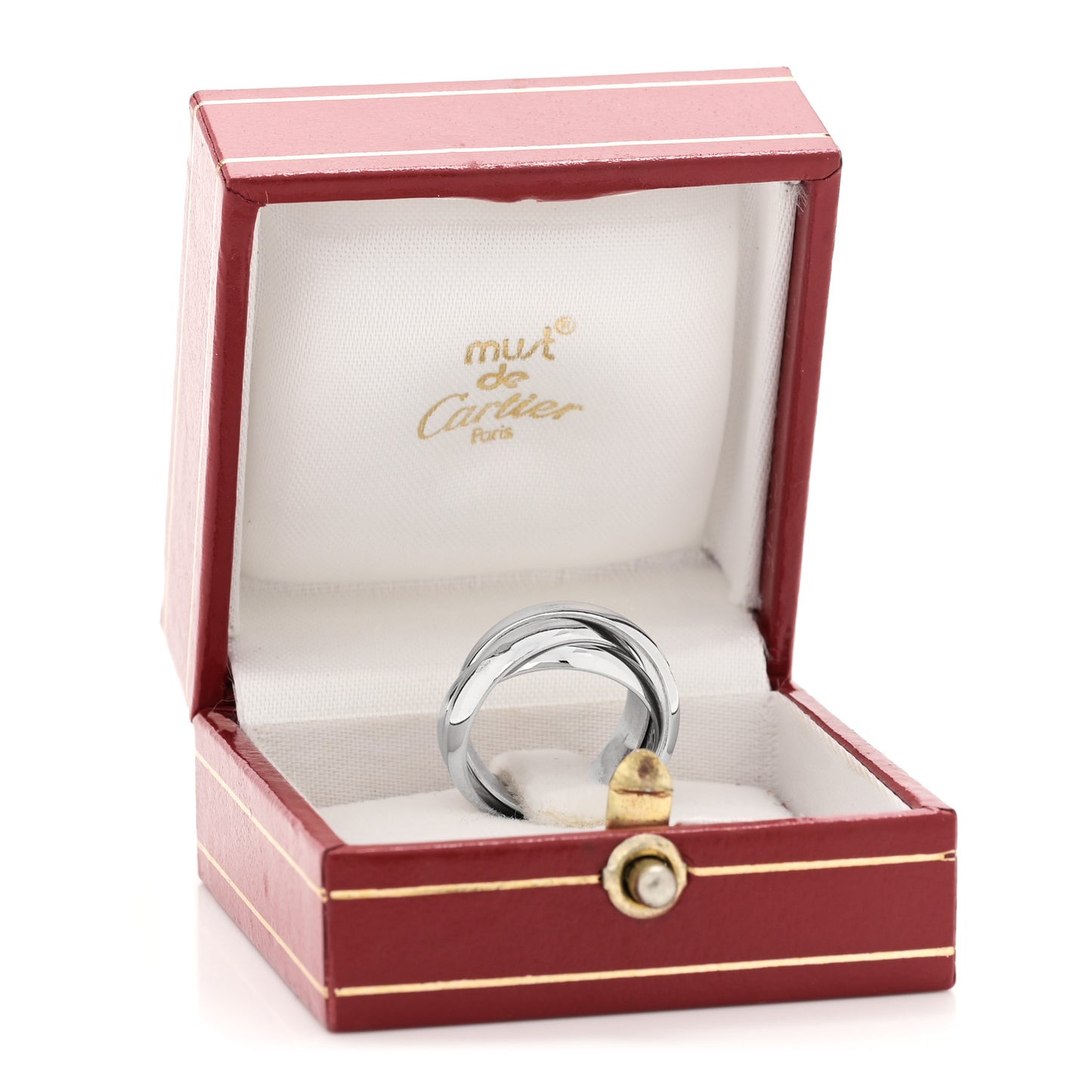 18K White Gold Classic Trinity Ring 47 4