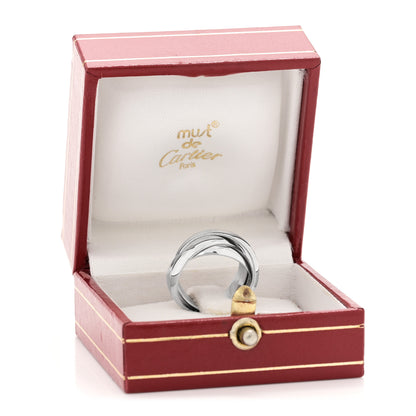 Cartier 18K White Gold Classic Trinity Ring 47 4 5 of 5