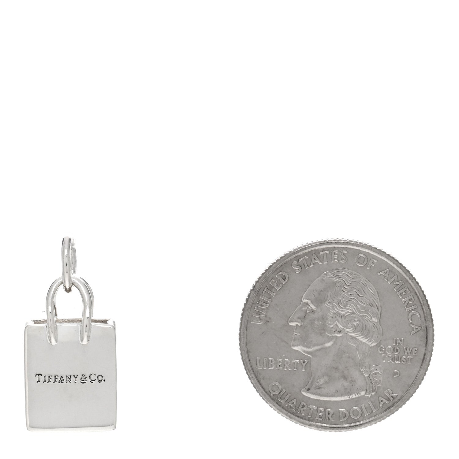 Tiffany Sterling Silver Shopping Bag Charm 2 of 3