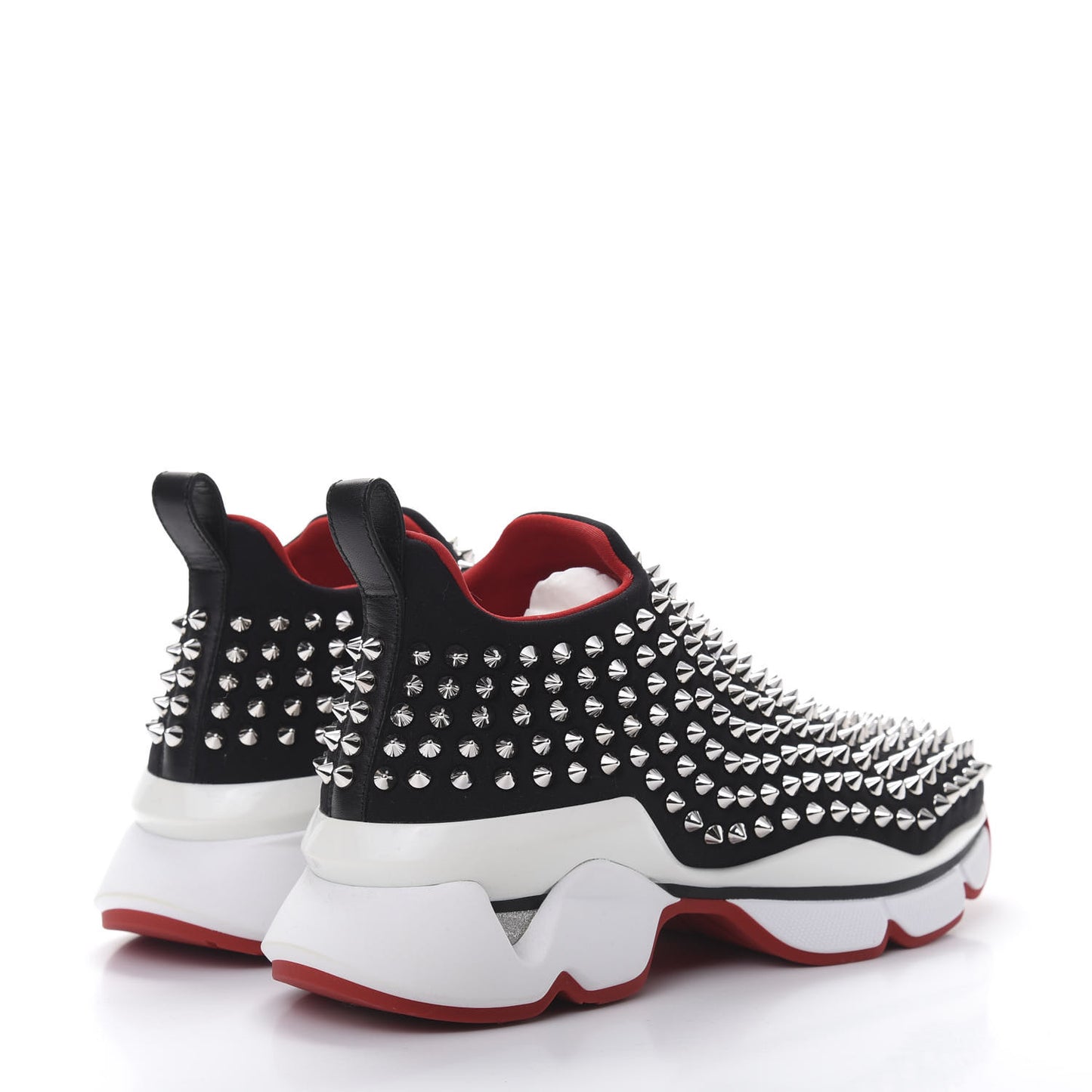 Neoprene Spike Sock Donna Flat Sneakers 36.5 Black