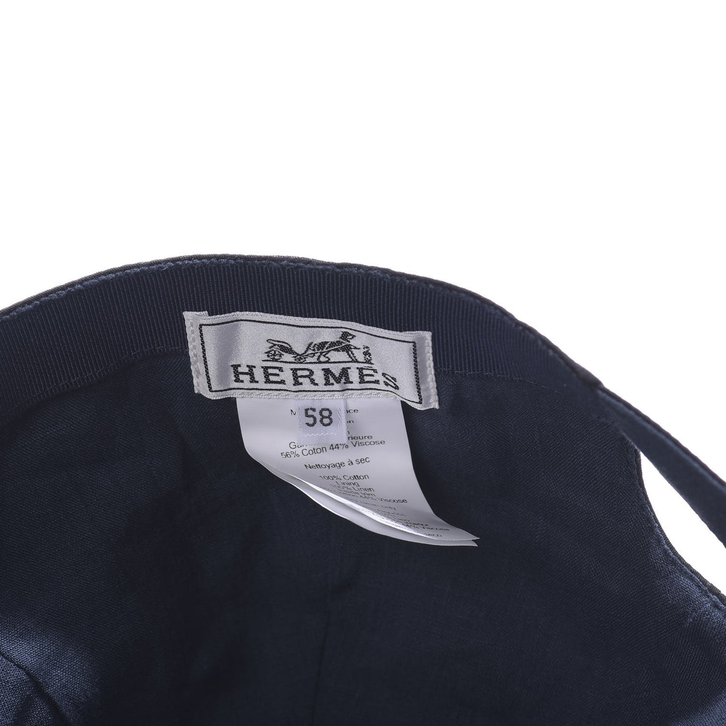 Cotton Viscose Hat 58 Black