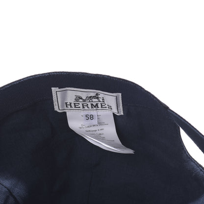 Hermes Cotton Viscose Hat 58 Black 8 of 8