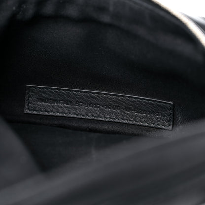 Balenciaga Smooth Calfskin Logo Everyday Beltpack XS Black White 7 of 12