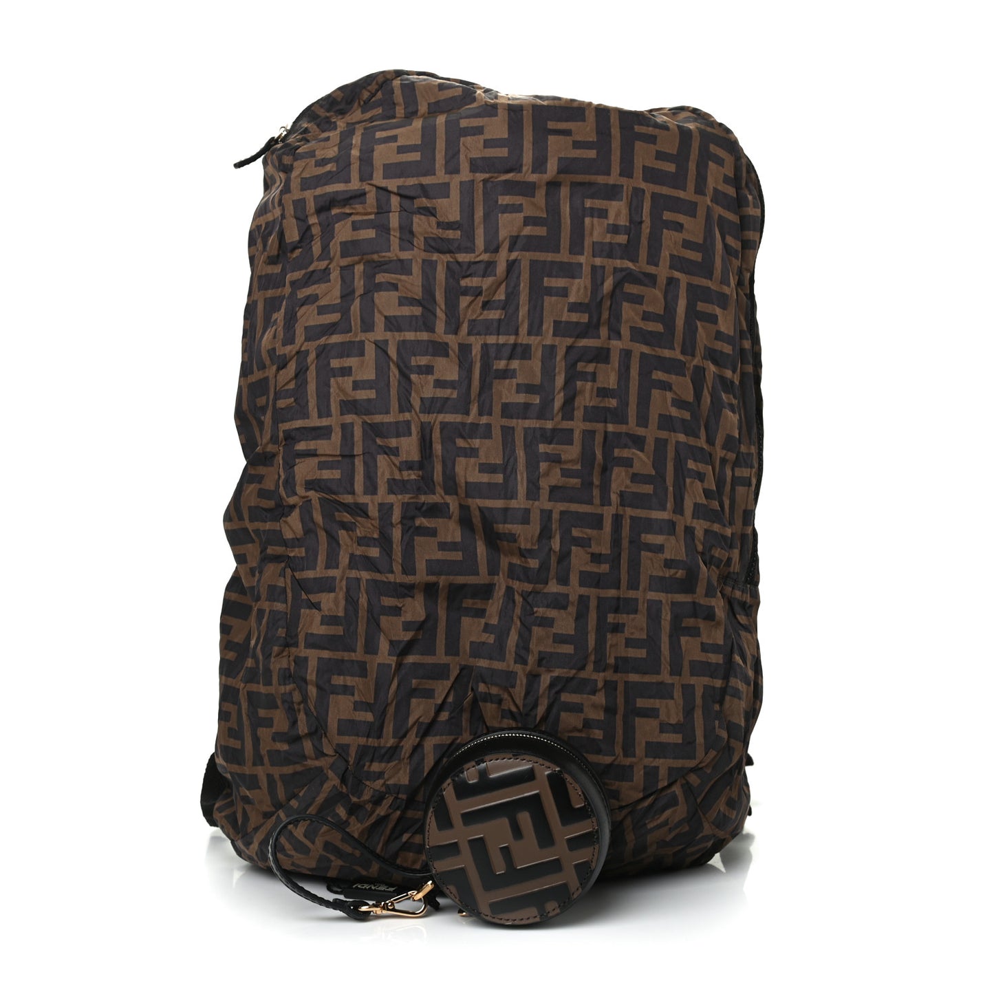 Calfskin FF 1974 Embossed Help Bag Maya Black