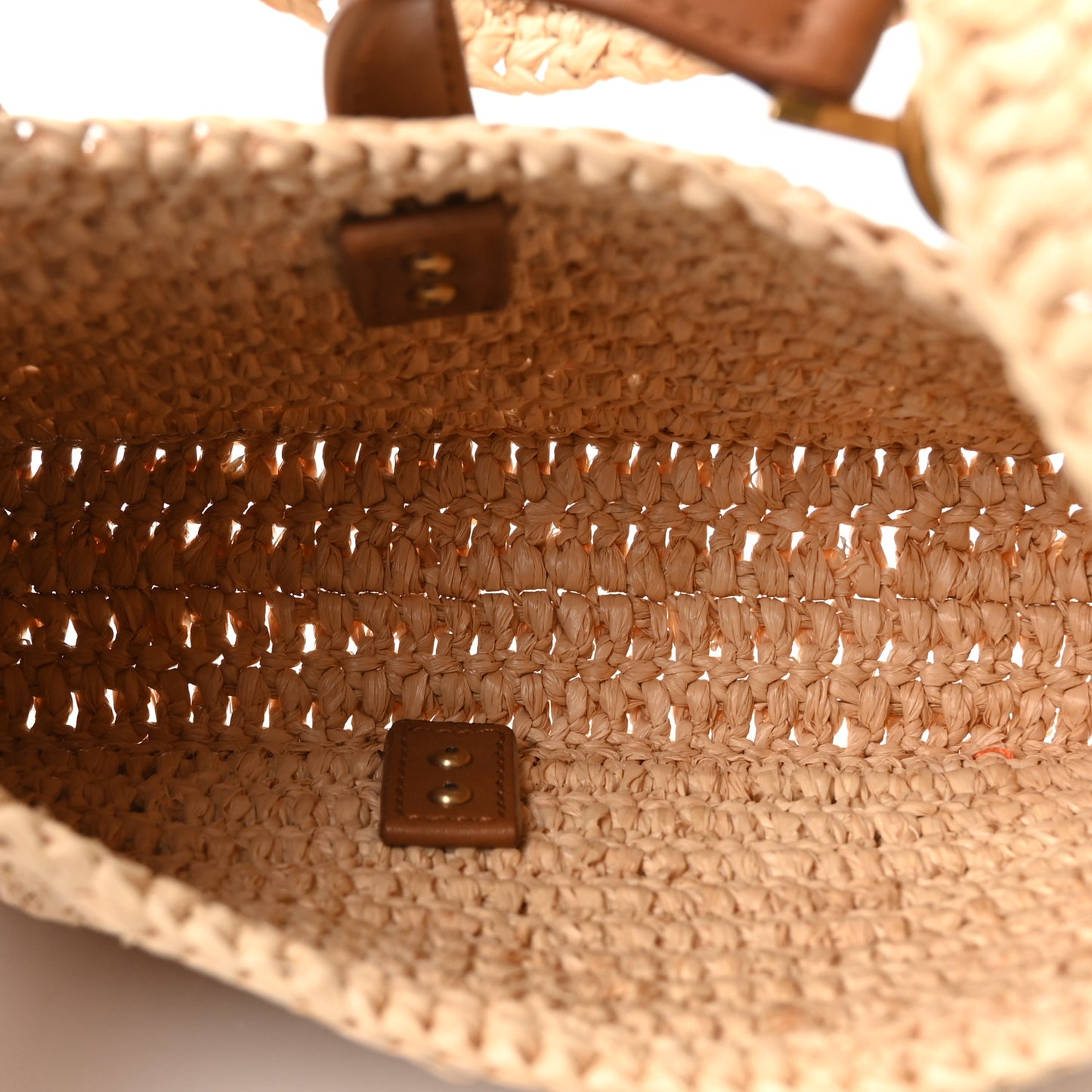 Raffia Calfskin Le 5 A 7 Mini Hobo Natural Brick Natural Brick