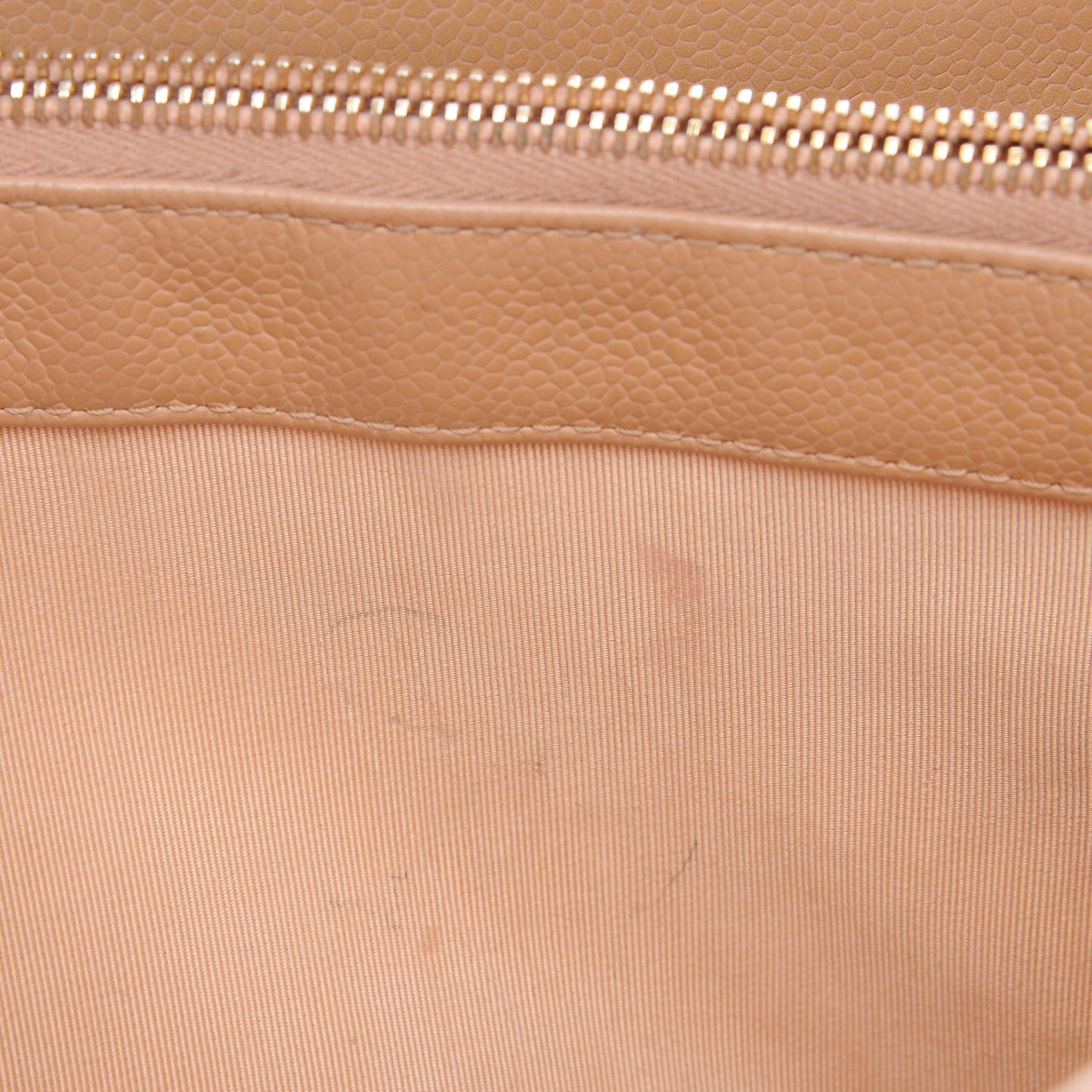Caviar Quilted Grand Shopping Tote GST Beige