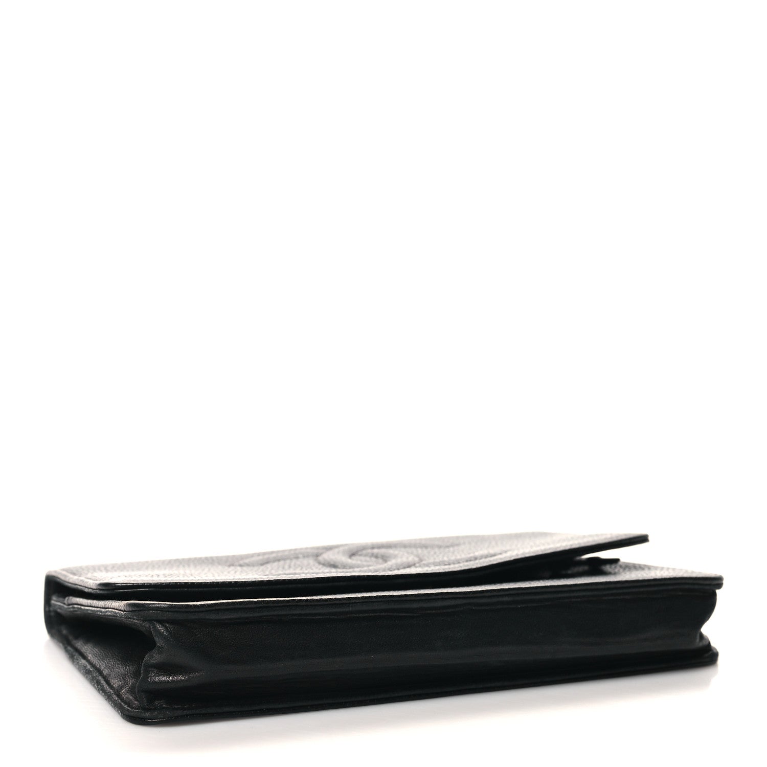 Chanel Caviar Timeless CC Wallet On Chain WOC Black 4 of 12