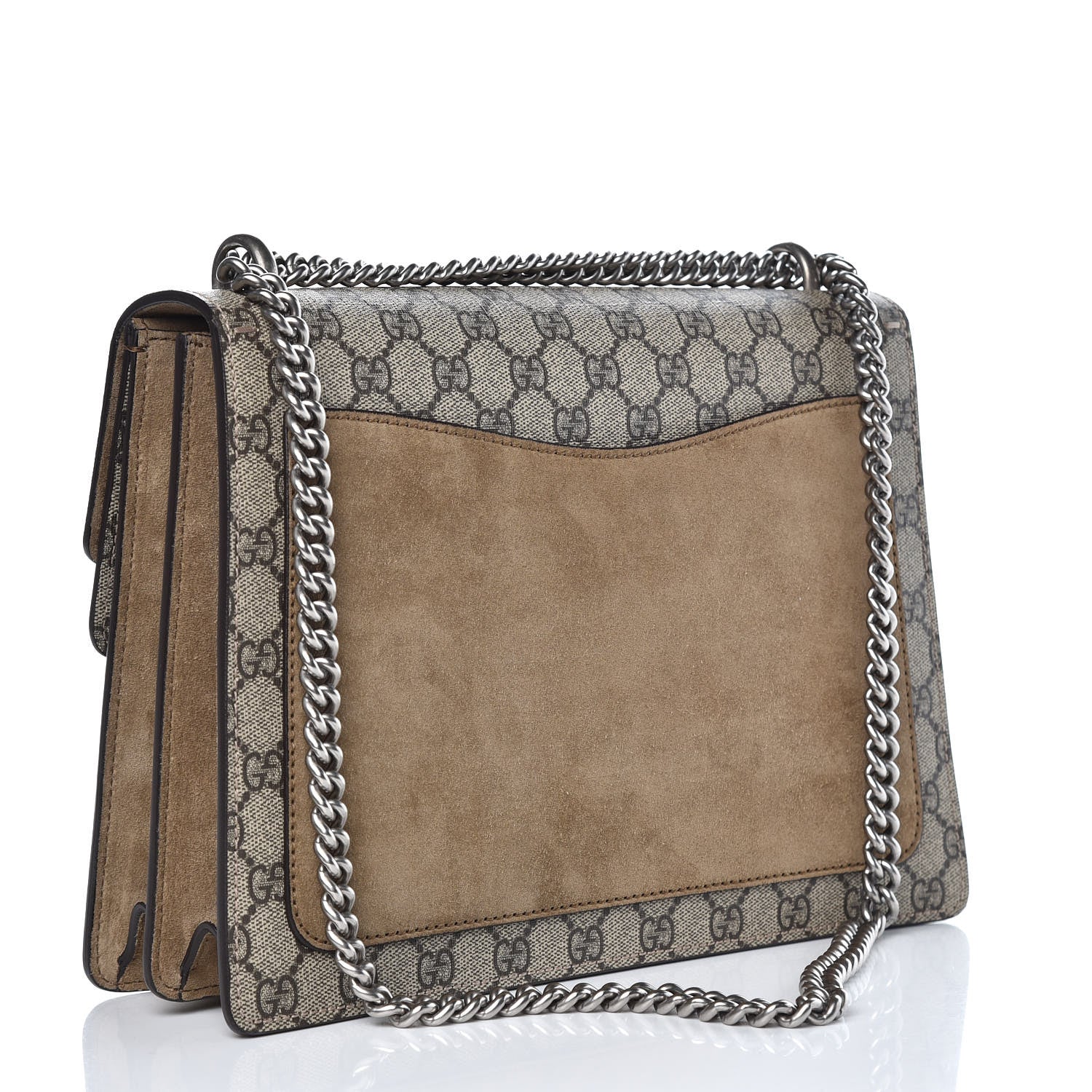 Gucci GG Supreme Monogram Medium Dionysus Shoulder Bag Taupe 3 of 8